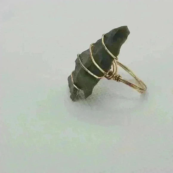 Vintage handmade authentic arrowhead wire ring size 6 - Picture 15 of 15